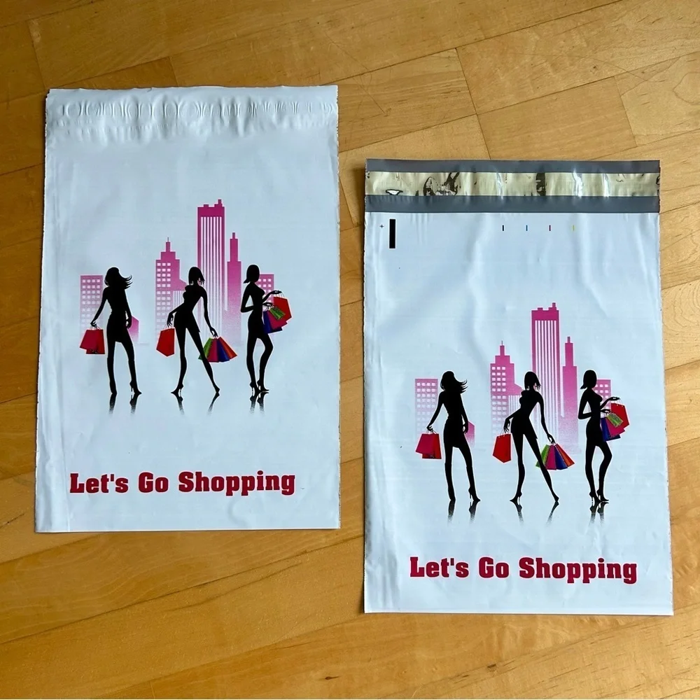 10 Count - Variety Bundle of 10x13 Polymailers (DAISIES + LET’S GO SHOPPING)